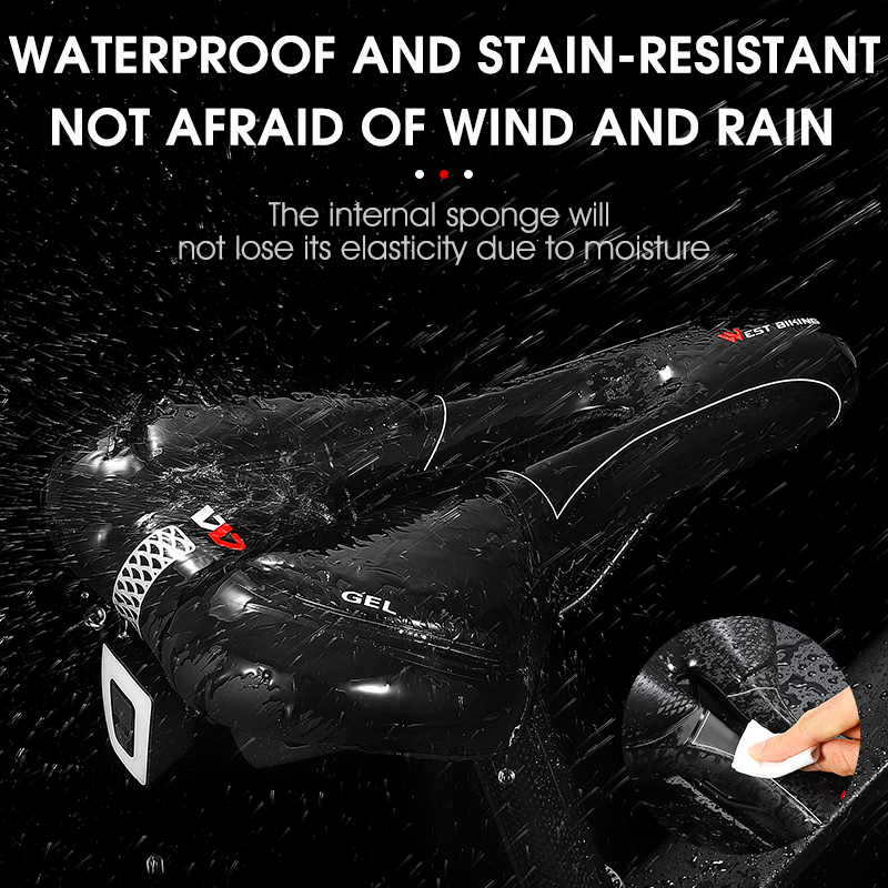 WEST BIKING Bike Saddle PU Wat - Commuting By Bike 评论和价格