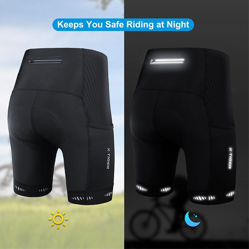 X-TIGER Men Cycling Shorts wit - Cycling Commuter Pants 评论和价格
