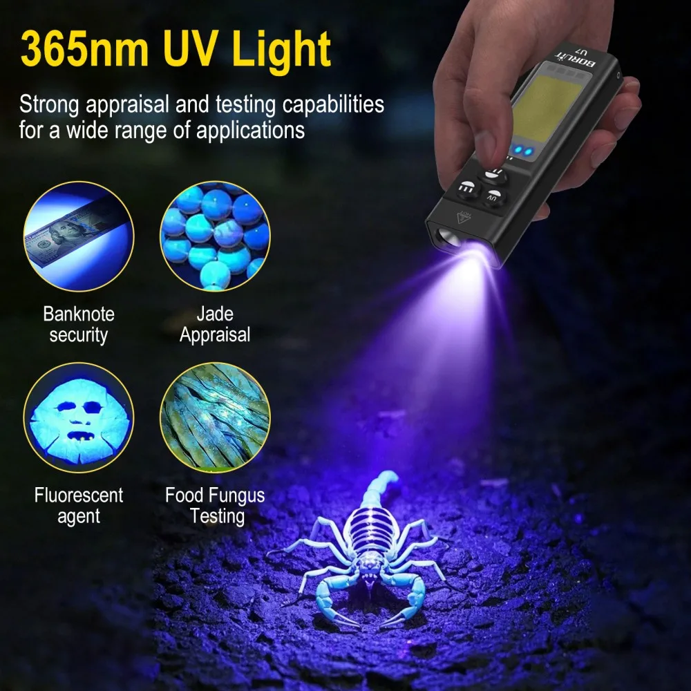 BORUiT U7 UV LED EDC Flashligh - Cycling To Work 评论和价格