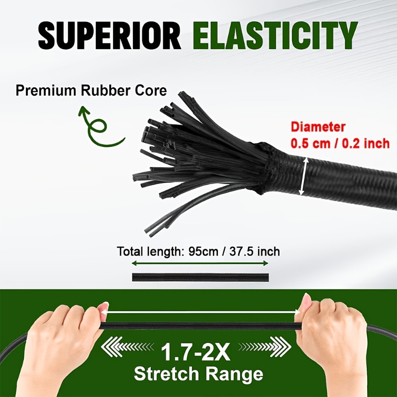 2/5 PCS Heavy-Duty Elastic Rop - Commuting By Bike 评论和价格