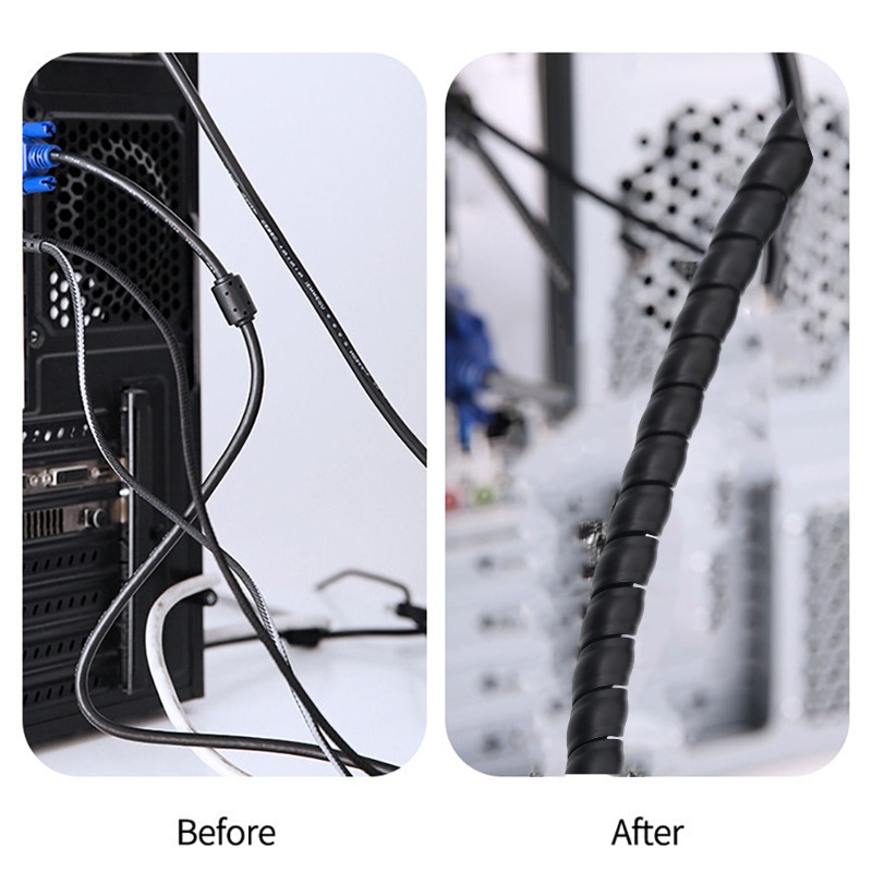 Spiral Cable Wire Wrap Cable W - Cable Lock Flexible 评论和价格